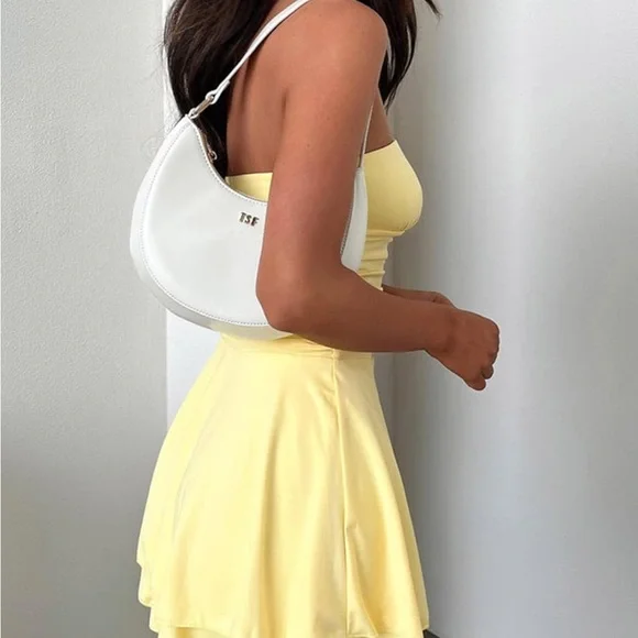 Amazon Strapless Yellow Mini Dress - Picture 2 of 3